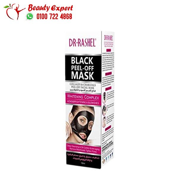 قناع الفحم الاسود والكولاجين100جم dr.rashel black peel-off mask image 0
