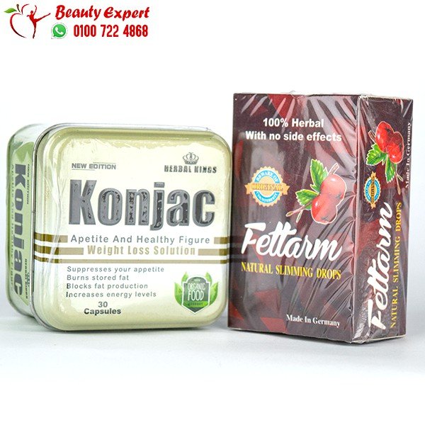 كورس كونجاك للتخسيس konjac +نقط فيتارم للتخسيس image 1
