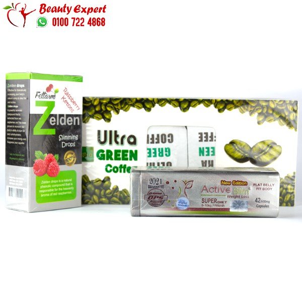 كورس اكتف سليم active slim weight loss + نقط zelden للتخسيس +الترا جرين كوفي image 1