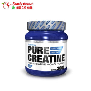 Quamtrax Pure 100% Creatine Monohydrate-100Serv.-300G image 0