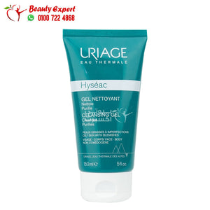 uriage hyseac cleansing gel 150ml غسول يورياج الاخضر للبشرة الدهنية والمختلطة image 0
