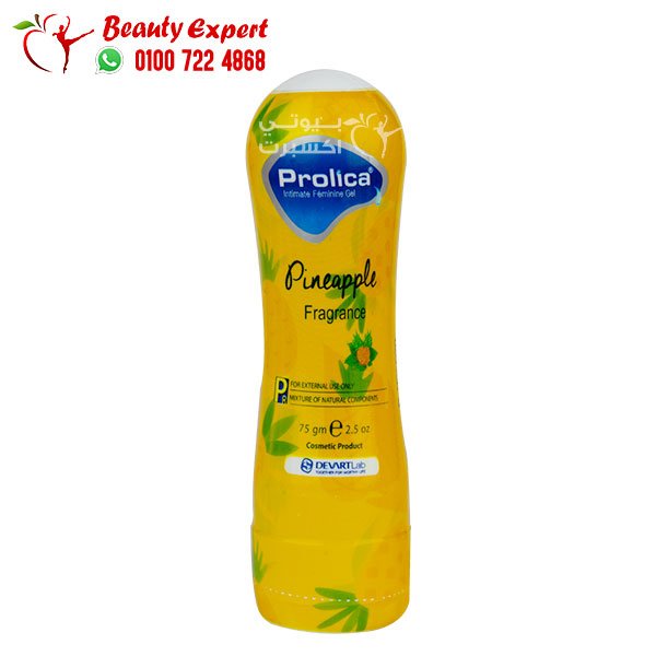 Prolica intimate feminine gel Pineapple 75gm بروليكا جل مزلق للنساء برائحة الاناناس 75جم image 0
