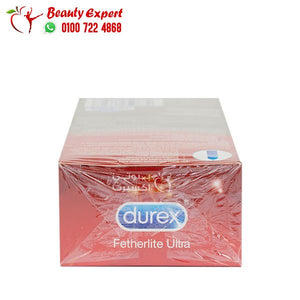 durex fetherlite ultra واقي ذكري رقيق لإحساس أروع بلا حدود من ديوركس 10 واقيات ذكرية image 4