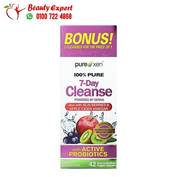Purely Inspired‏ 100% Pure 7-Day Cleanse، ‏42 كبسولة نباتية سهلة البلع image 0