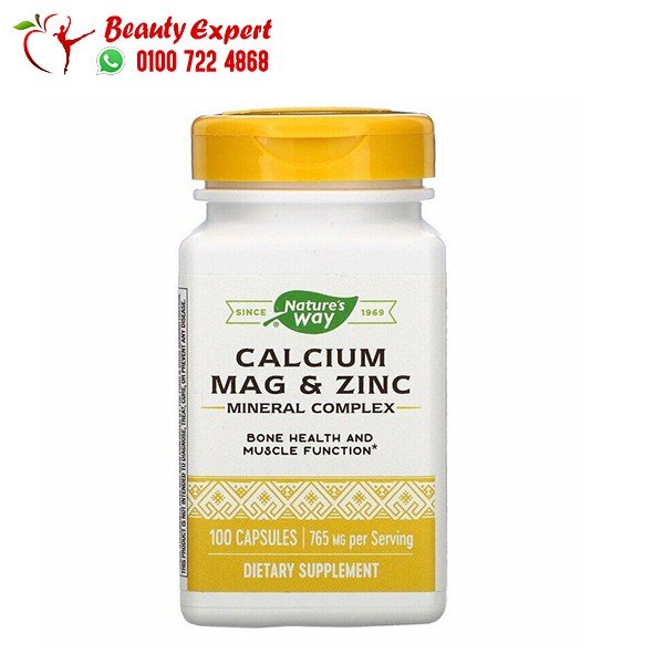 Nature's Way Calcium Mag & Zinc Mineral Complex 765 mg 100 Capsules image 0