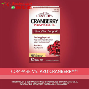 21st Century Cranberry Plus Probiotic 60 Tablets image 2