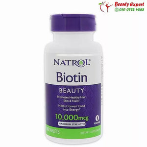 Natrol Biotin 10 000 mcg 100 Tablets-اماراتي image 0
