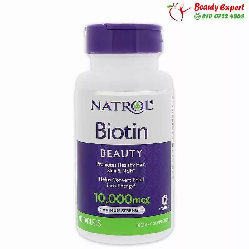 Natrol Biotin 10 000 mcg 100 Tablets-اماراتي image 0