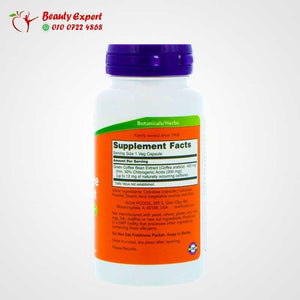 Now Foods قهوة خضراء مدعمة للغذاء، 90 كبسولة نباتية image 1