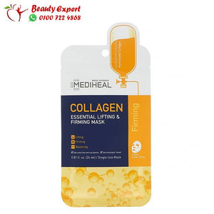 ماسك الكولاجين للوجه الكوري من ميديهل لترطيب البشرة 5 أقنعة ورقية Mediheal collagen mask image 0