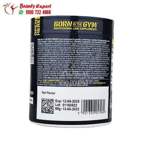 BCAA 20:1:1+Xplode Powder-27Serv.-200G-Pear Olimp Sport Nutrition image 1