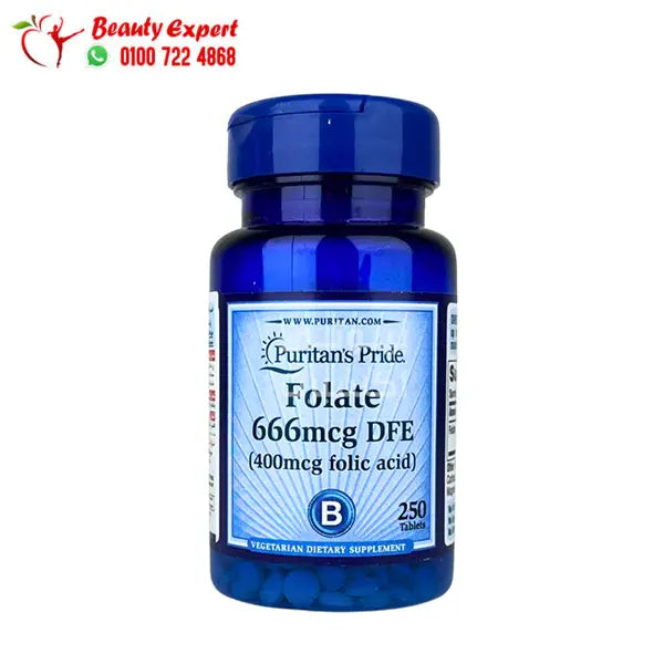 Folic Acid 400 mcg 250 Tablets puritans pride image 0