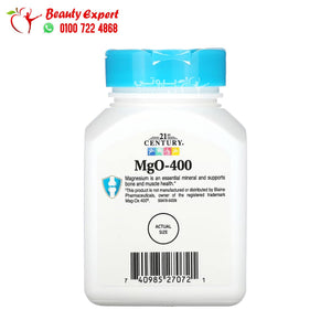 21st Century MgO-400 90 Tablets image 1