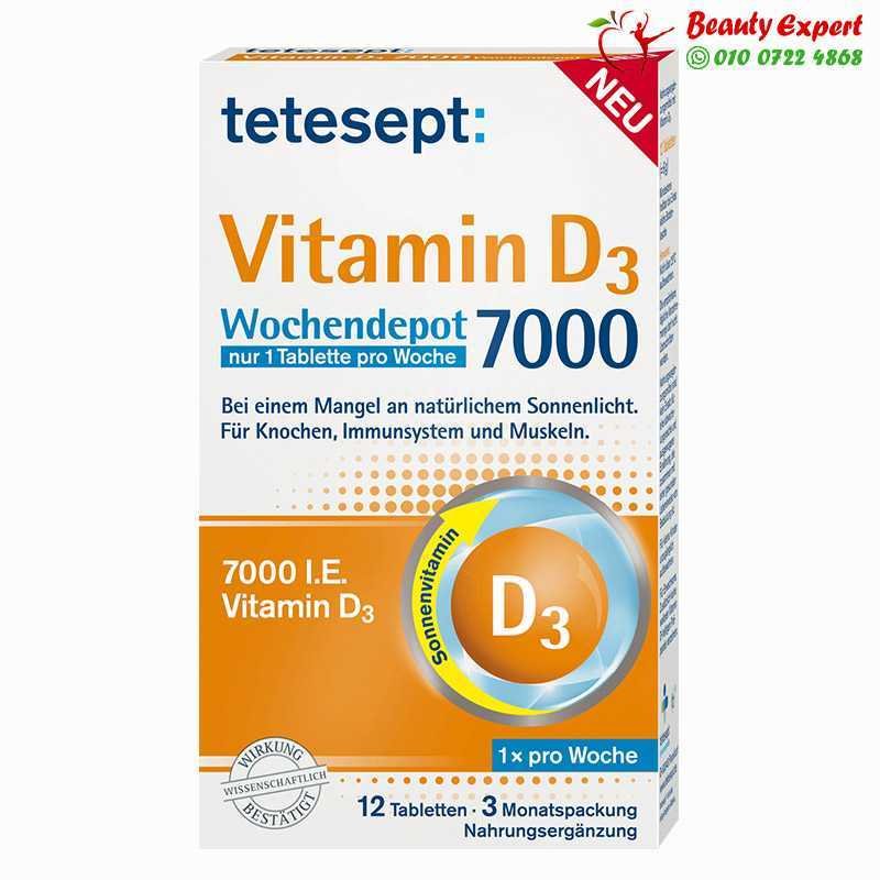 Vitamin D 7 000 Weekly Tablets 12 St image 0