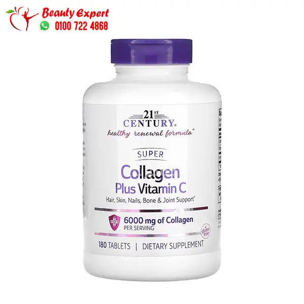 21st Century Super Collagen Plus Vitamin C 1 000 mg 180 Tablets image 0