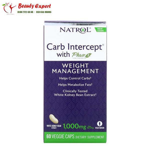 Natrol Carb Intercept with Phase 2 Carb Controller 1 000 mg 60 Veggie Caps image 0