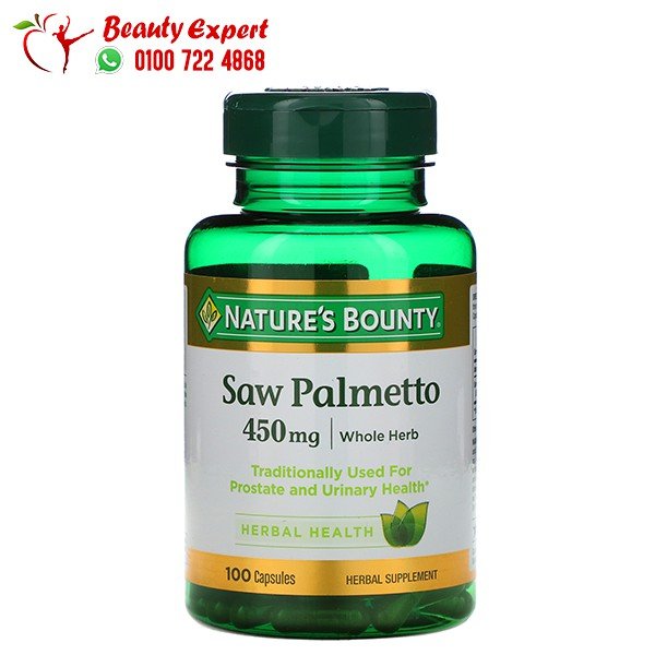 Nature's Bounty‏ البلميط المنشاري، 450 ملجم، 100 كبسولة هلامية image 0