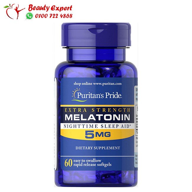 حبوب ميلاتونين 5 مجم 60 قرص- Puritan’s Pride Melatonin 5mg 60 Tablets image 0
