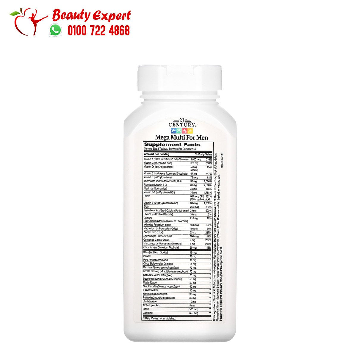21st Century Mega Multi for Men Multivitamin & Multimineral 90 Tablets image 1