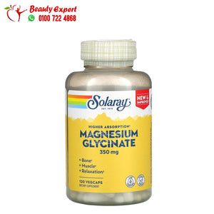Solaray High Absorption Magnesium Glycinate 350 mg 120 VegCaps image 1