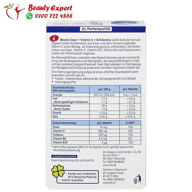 Eisen + Vitamin C + B-Vitamine Tabletten 40 St. 25 g image 3