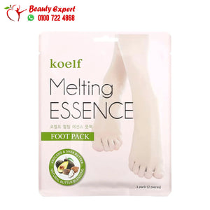 كولف ميلتين ايسنس ماسك القدم الكورى الاصلى Koelf Melting Essence Foot Pack 10 Pairs image 0