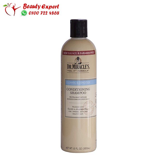 شامبو د ميركل للعناية بالشعر المموج 355 مل - DR MIRACLE SHAMPOO image 0
