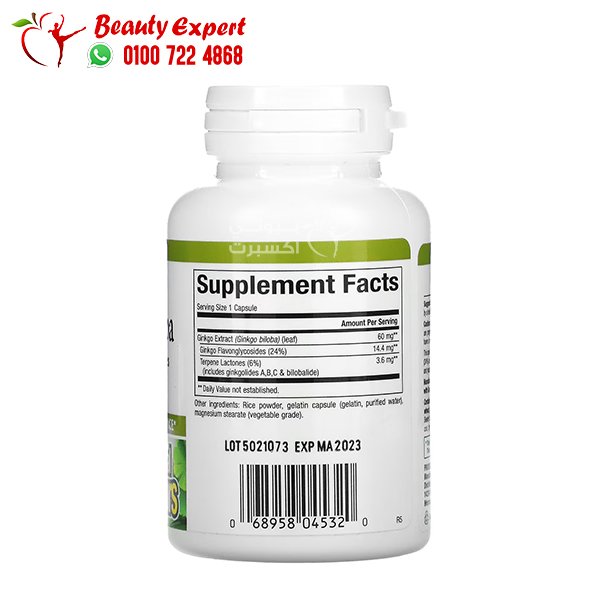 Natural Factors Ginkgo Biloba 60 Capsules image 1