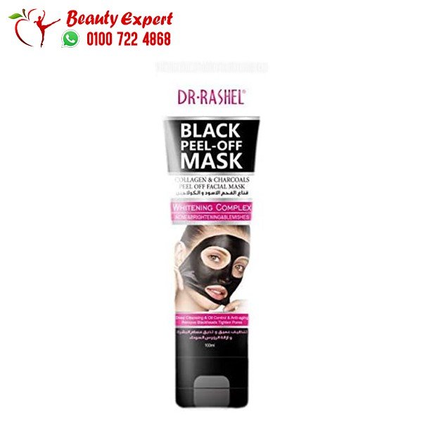 قناع الفحم الاسود والكولاجين100جم dr.rashel black peel-off mask image 1