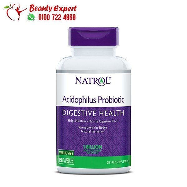 بروبيوتك 150ك وان بليون Natrol acidophilus probiotic capsules تركيز مليار وحدة لكل كبسولة image 0