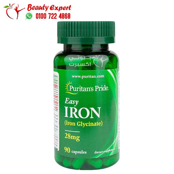 easy iron 28 mg 90 capsules puritan's pride image 0