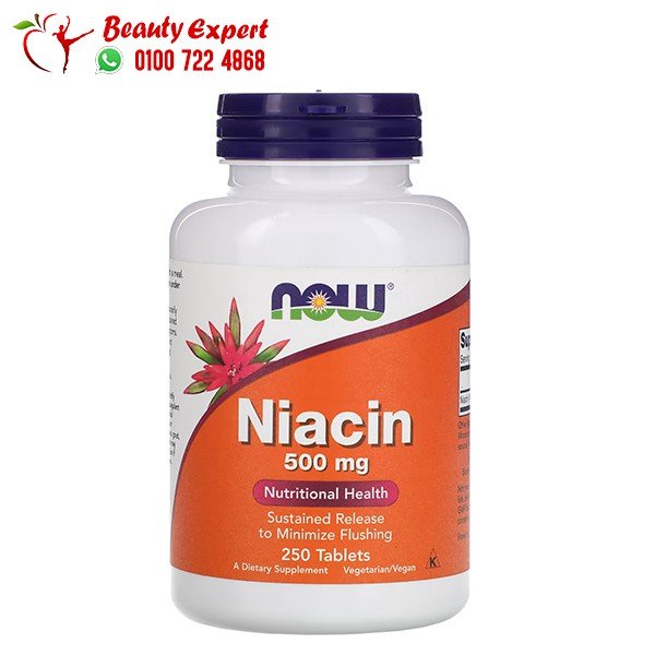 NOW Foods‏ نياسين، 500 ملجم، 250 قرصًا image 0