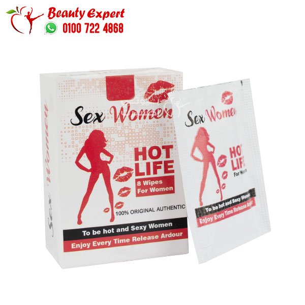 مناديل الاثارة للنساء هوت لايف 8مناديل حريمي hot life wipes image 2