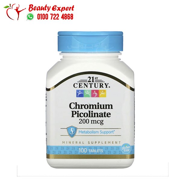 21st Century Chromium Picolinate 200 mcg 100 Tablets image 1