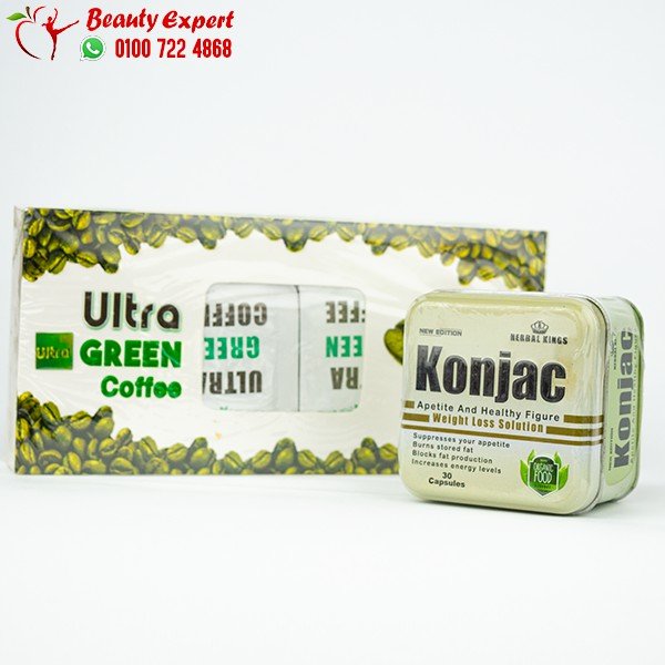 كورس كبسولات كونجاك للتخسيس konjac + الترا جرين كوفي image 0