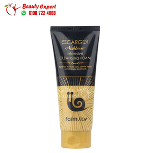 farmstay escargot noblesse intensive cleansing foam 180ml غسول حلزوني فارم ستاي image 4